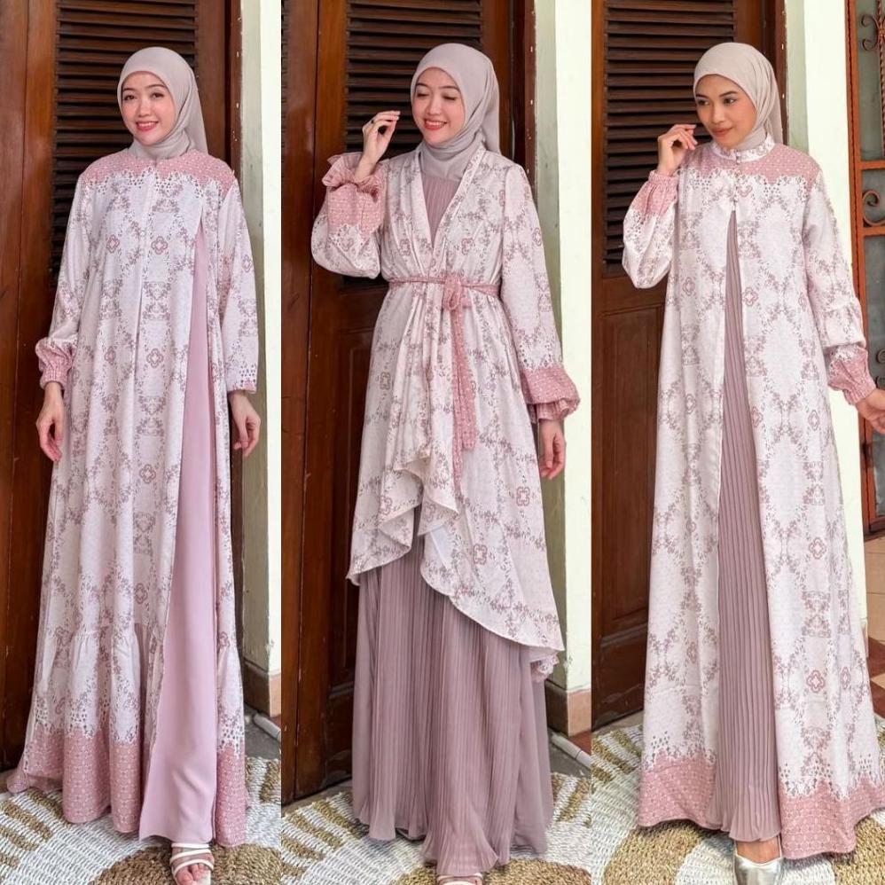 Limited Joley Cloth - Raya Series Marsya Dress Lebaran 2026 Terbaru Elegant Baju Seragaman Keluarga 
