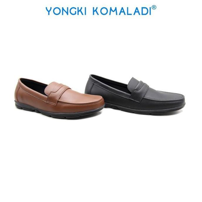 [ ORIGINAL ] YONGKI KOMALADI MOCCASIN OL-EHR-16-22 MEN Hitam Flat Shoes Pria