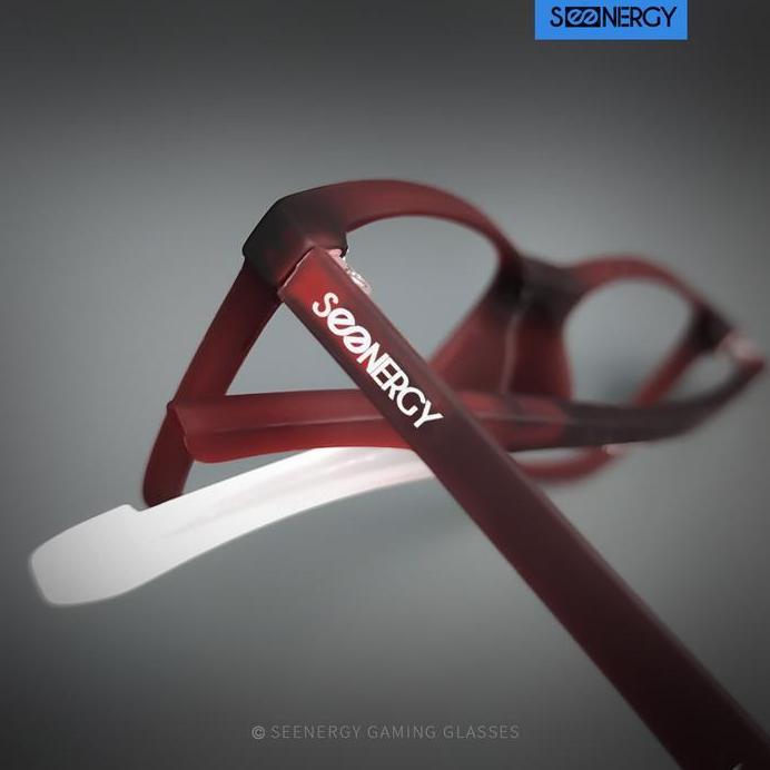 SEENERGY Kacamata Gaming | Zeus Flaming Red