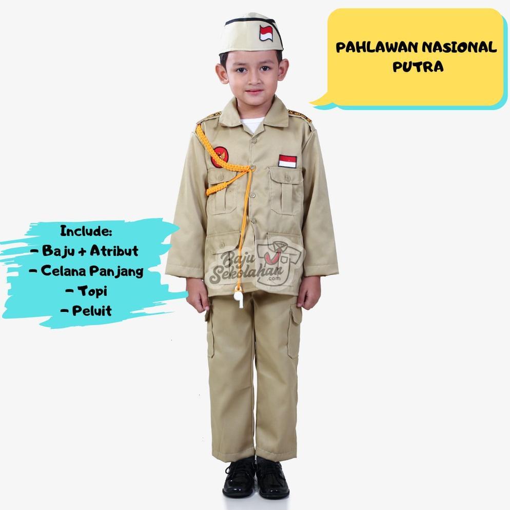 Free Ongkir Baju Seragam Profesi Kostum Profesi Baju Anak Pahlawan Nasional Bung Tomo Kostum Pahlawa