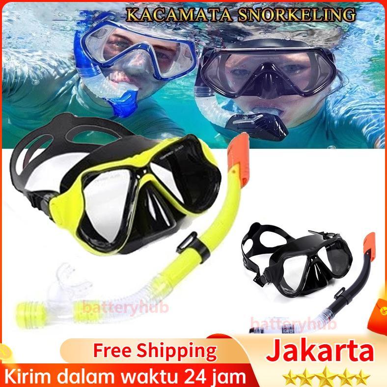 Kaca Mata Snorkel Snorkling Diving/Kacamata renang Snorkeling PVC latihan Selam Snorkel Diving Speed