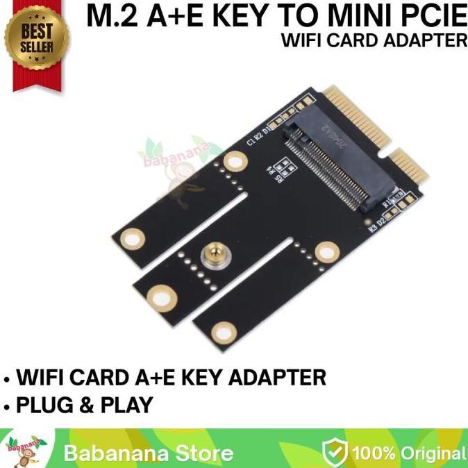 Recikhan_Shop  - Adapter M.2 Ngff A+E Key To Mini Pcie Wireless Card Bluetooth Converter