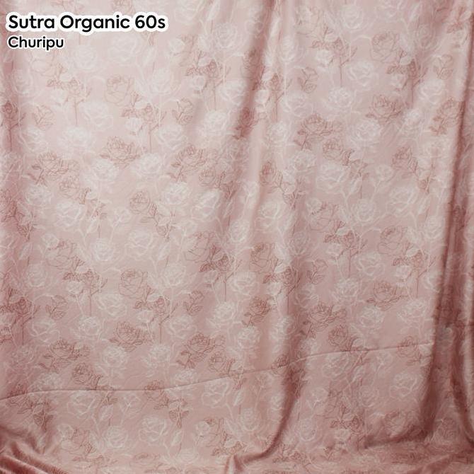 Kain Sutra Tencel Meteran 60S Motif