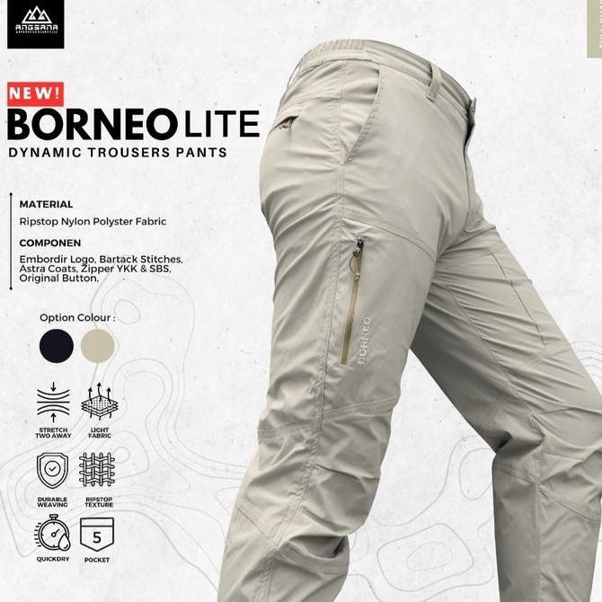 Celana Angsana Outdoor Borneo Extreme Basic Grey