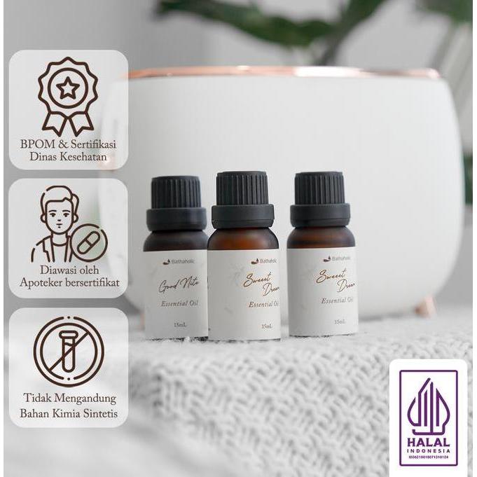 Bathaholic - Citrus Twist Pure Essential Oil / Minyak Aromatherapy Pengharum Ruangan Penambah Energi