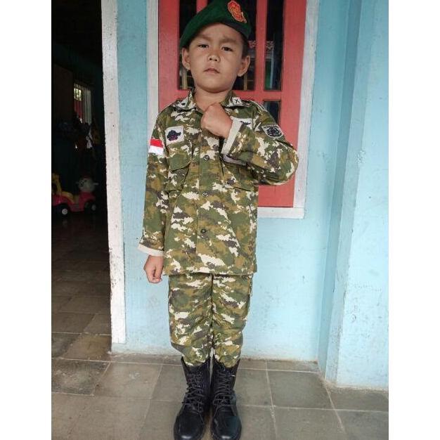 Best Seller Baju Tentara Kostrad Anak Kostum Profesi Tentara Kostrad Loreng Tni Loreng Kostrad Baju 