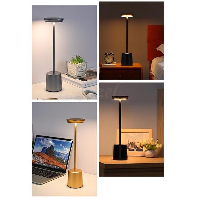 Lampu Meja Portable Led Usb Charge Baca Baterai Hias Belajar Lemari