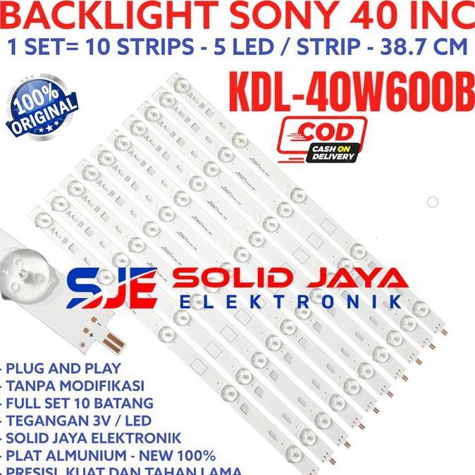 TERLARIS BACKLHT TV LED UNTUK SONY 40 INC KDL 40W600 40W600B 40W KDL40W600 KDL40W600B LAMPU 5K 3V KD