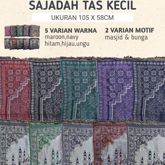 TERLARIS SAJADAH TAS KECIL / SAJADAH TAS MURAH / SAJADAH TRAVEL