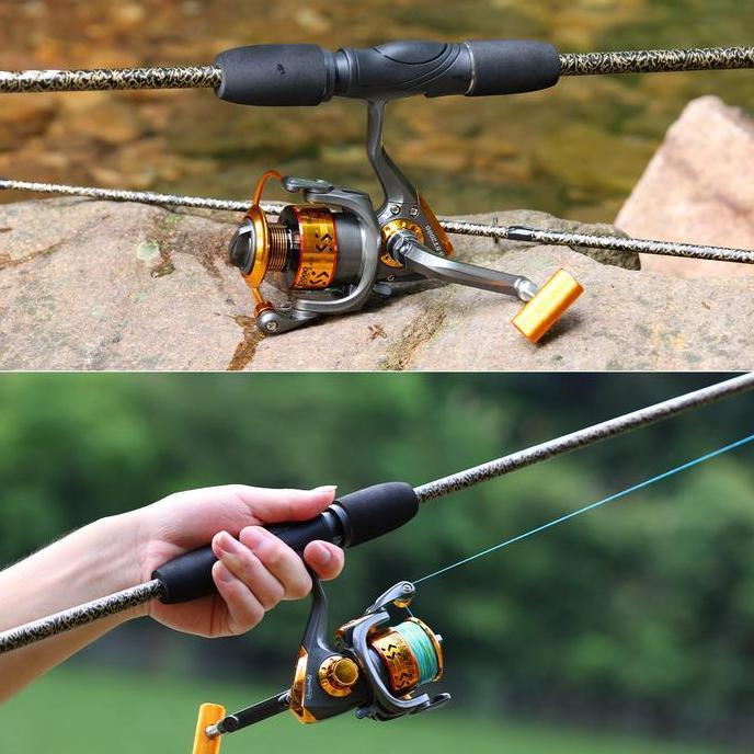 HARGA DISC - Set Peralatan Memancing Sougayilang, Joran Pancing Teleskopik dengan Reel Pancing Putar