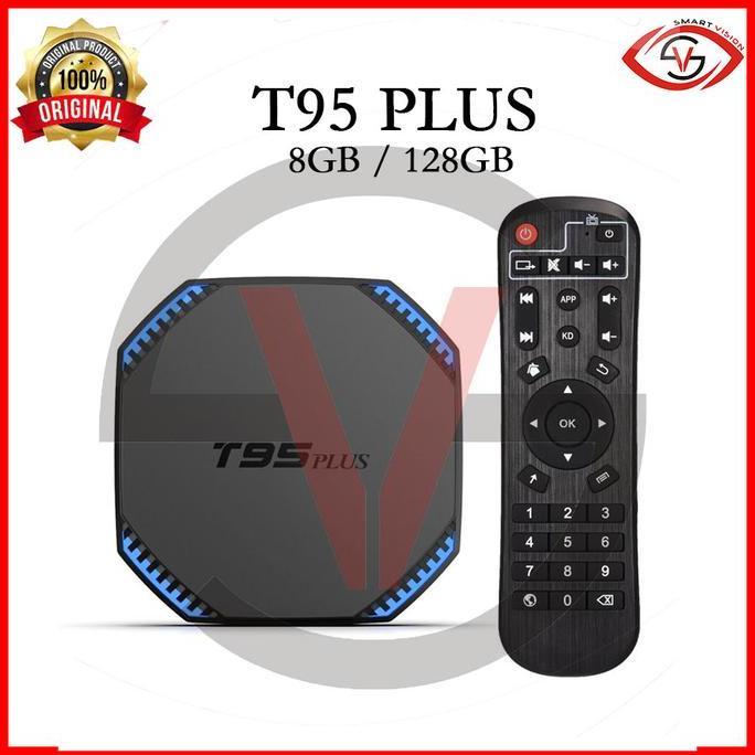 TJBOX T95 Plus 8/128 GB Android TV Box RK3566 OS 11.0 Dual Wifi BT4.0 smart-v1s Berkualitas