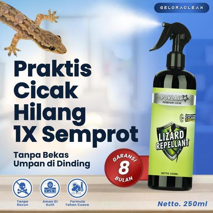 LIZARD REPELLANT PEMBASMI CICAK SEKALI SEMPROT MATI DITEMPAT RACUN CICAK Semprot Ampuh