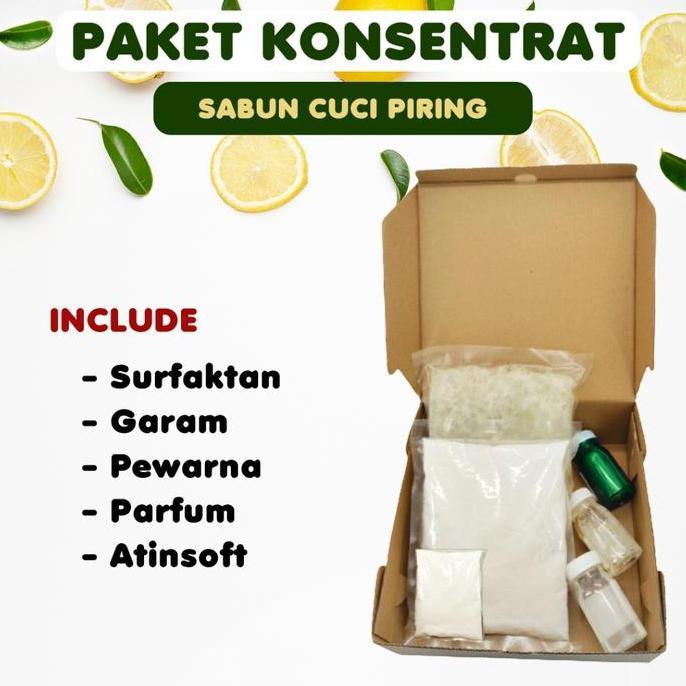 PAKET KONSENTRAT BAHAN SABUN CUCI PIRING PREMIUM Bahan Baku Sabun cuci piring Paket Sabun Cuci Pirin