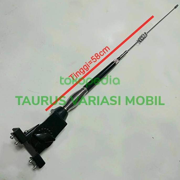 antena tiang bendera mobil jepit universal crom import