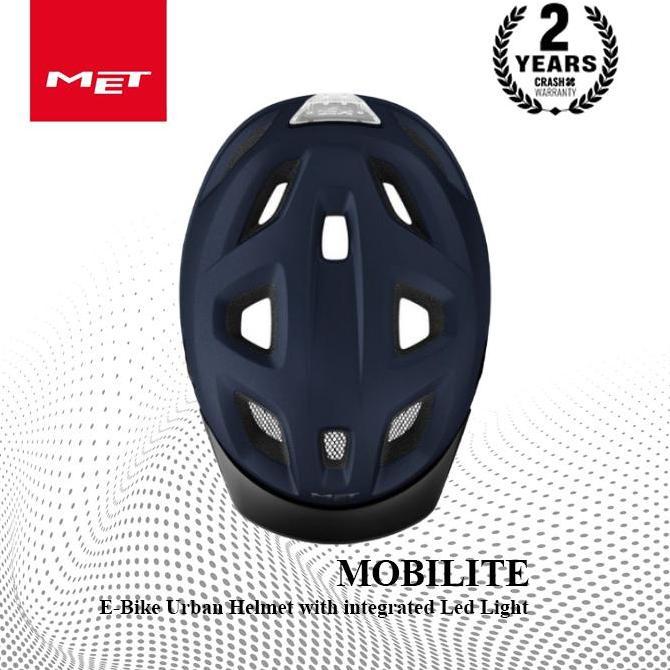 Ready MET HELMET MOBLITE BLUE MATT
