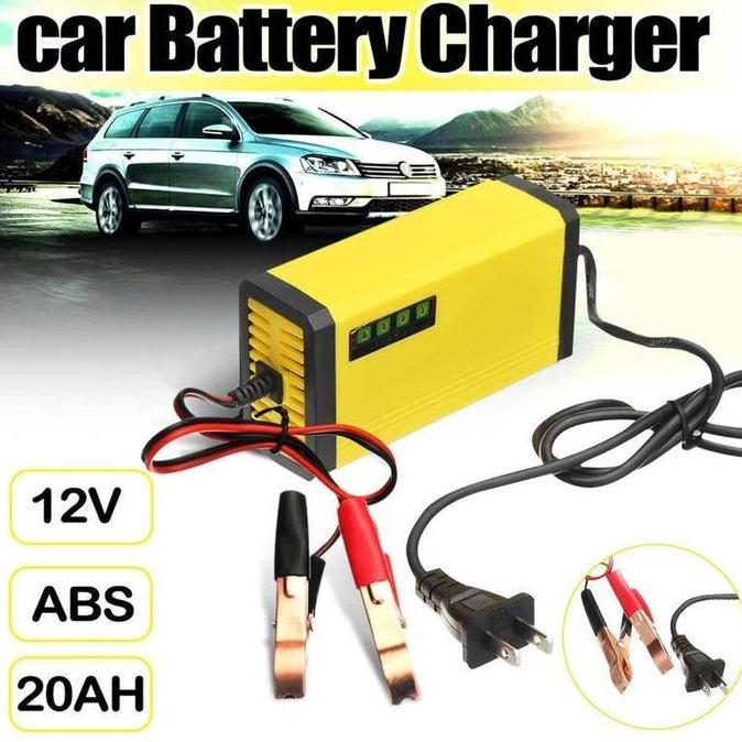 BOYFIRO Charger Aki Portable 12V 2A Motor Mobil Cas Casan Aki Motor Charger Aki Motor 12v otomatis/C