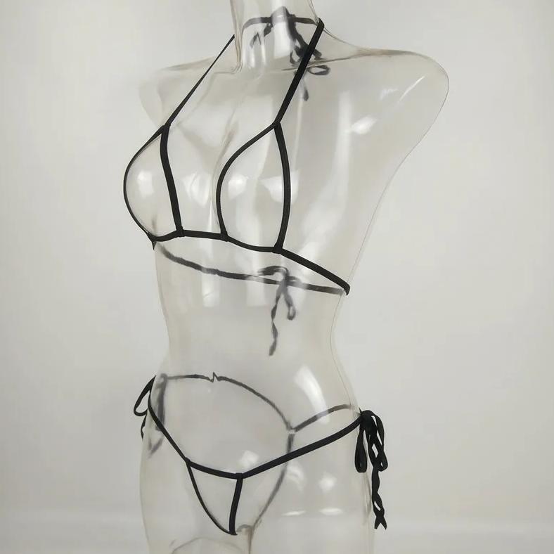 termurah set g string  dan bra bertali transparan sg035
