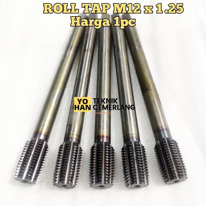 Osg roll tap M12 x 1.25 ulir baut kunci 17 handtap M12 x 125 harga 1pc