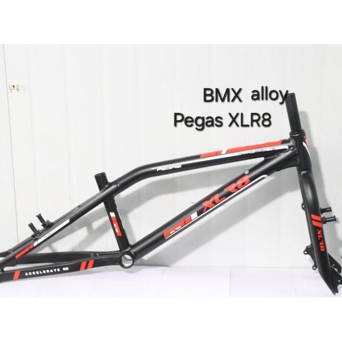Ready XLR8 Frame Set Sepeda BMX 20 inch PEGAS Alloy & Steel with Pivot VBrake XBrake / Disc Brake
