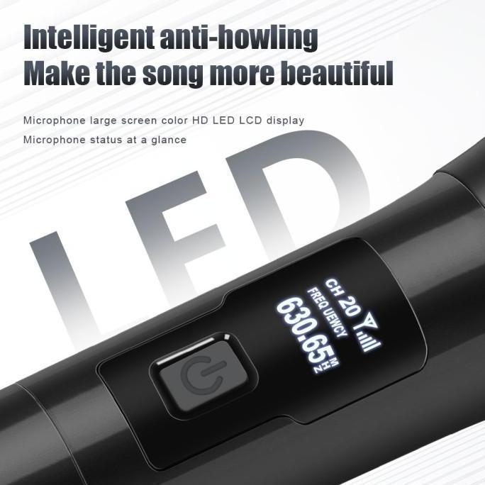 Mic Microphone Wireless Profesional Mic Karaoke With Receiver