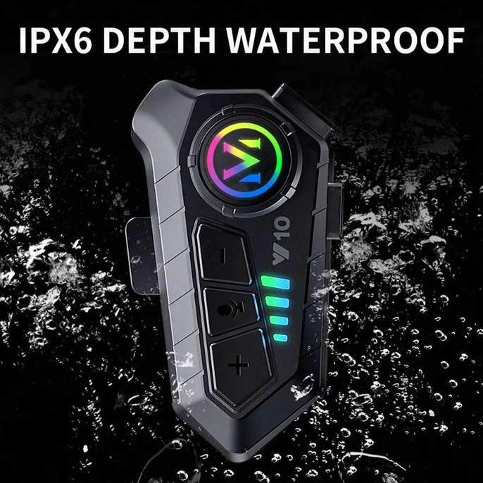 Ready Intercom Helm Bluetooth Radio FM Headset Helmet Motorcycle -