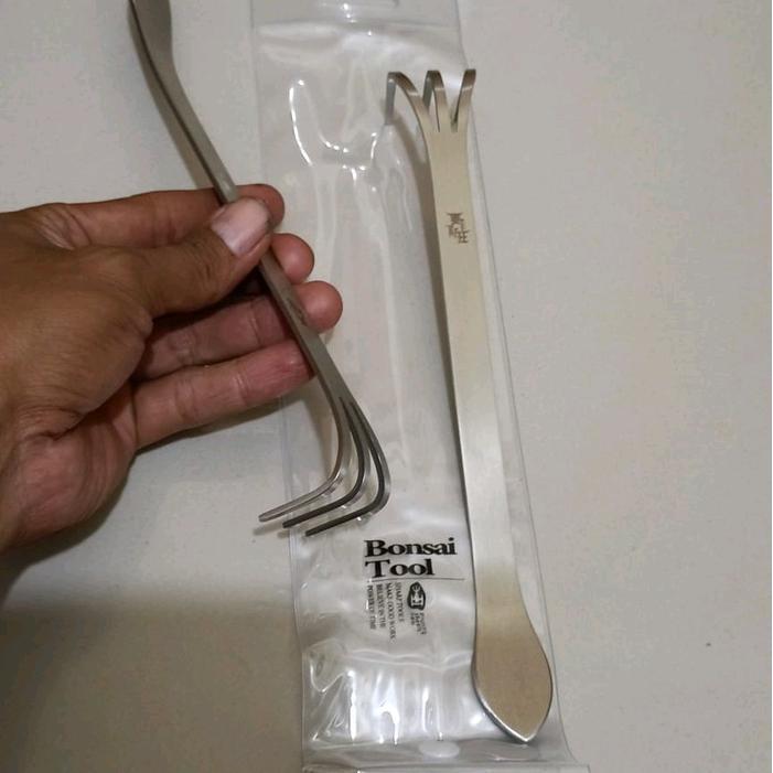 TERBARU alat garukan akar bonsai stainless maxwam alat bonsai