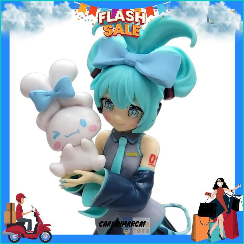Figure Hatsune Miku X Cinnamonroll Vocaloid Anime Pajangan Koleksi Pilihan Tepat