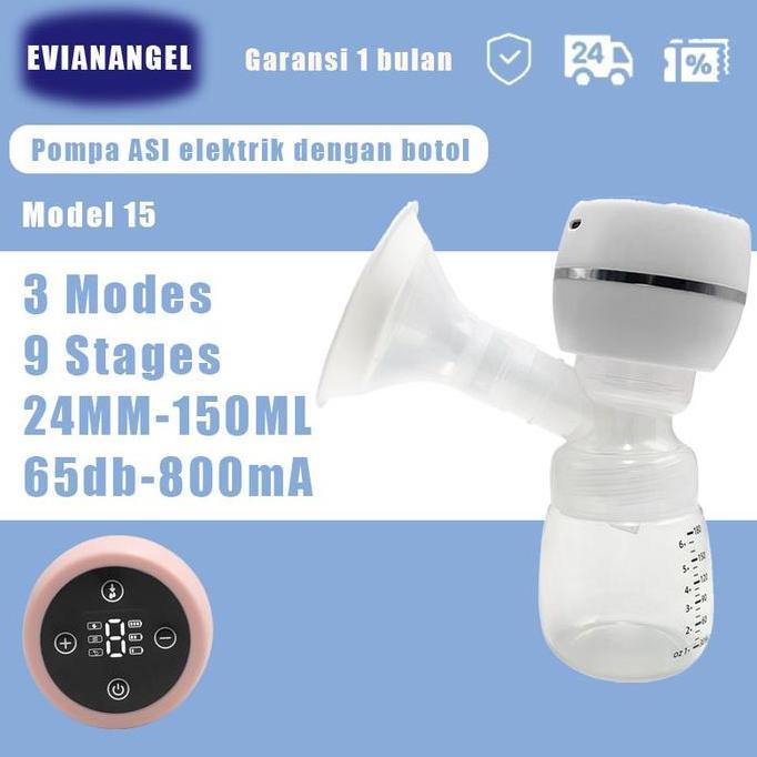 BIG SALE - EVIANANGEL EB15 Pompa Payudara Tanpa Kabel Listrik Sepenuhnya Otomatis Pompa Payudara Por