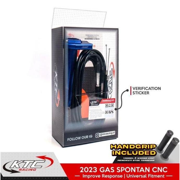 NEW 2023 GAS SPONTAN KTC RACING UNIVERSAL 2 KABEL NMAX AEROX PCX DLL