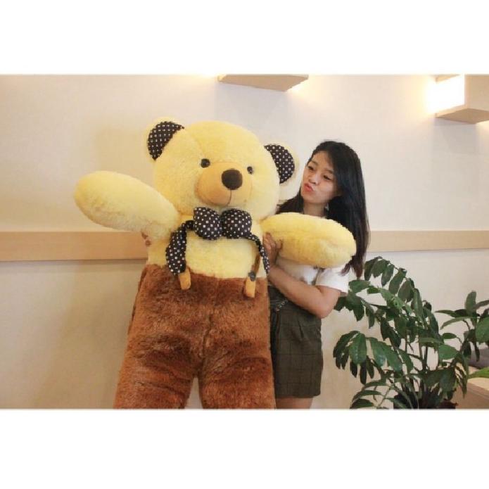 Diskont Boneka Teddy Bear Jumbo Ukuran 1 Meter Boneka Plupi Jumbo Boneka Beruang Jumbo