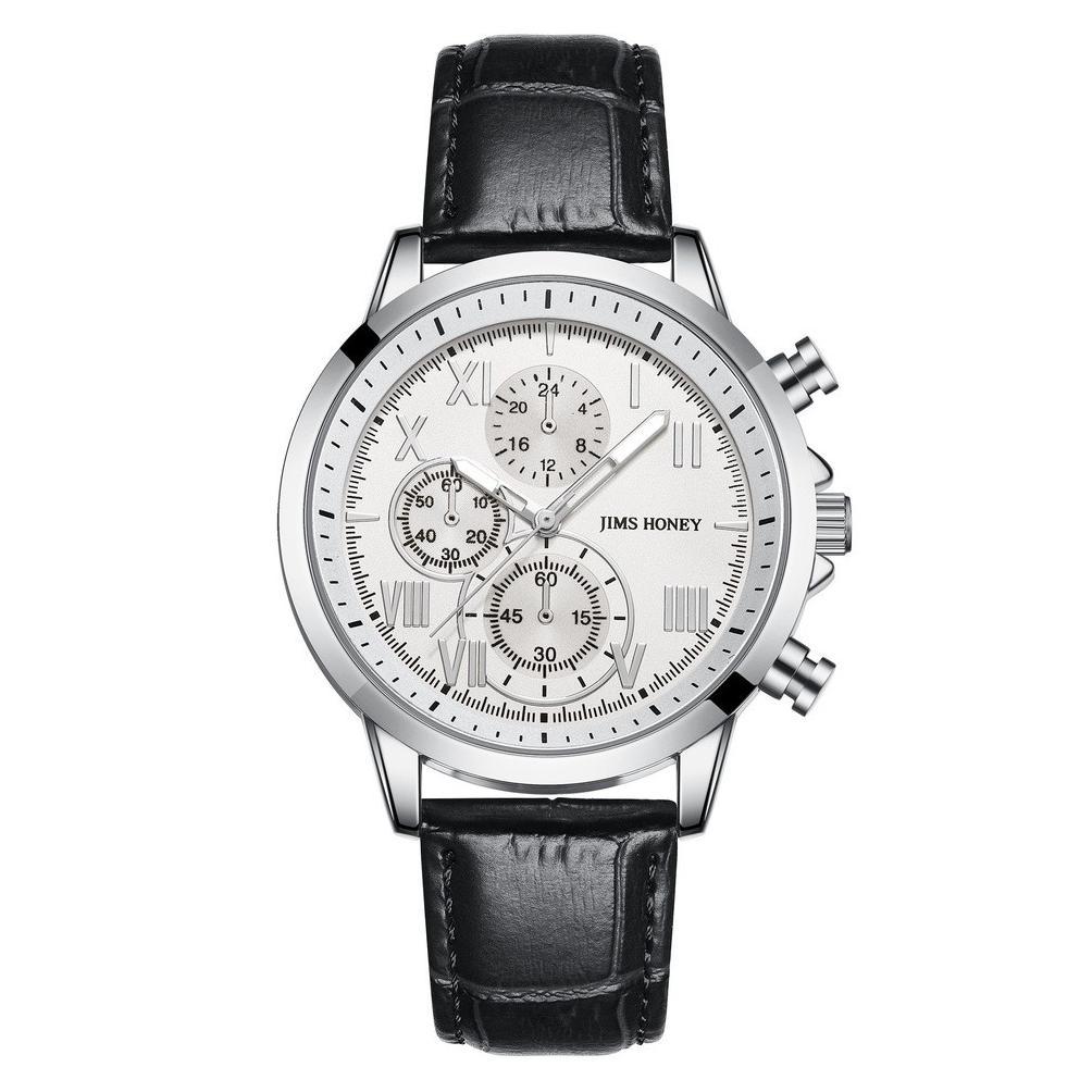 Jims Honey - JHW 07 - Jam Tangan Pria Sporty Kulit Sintetis