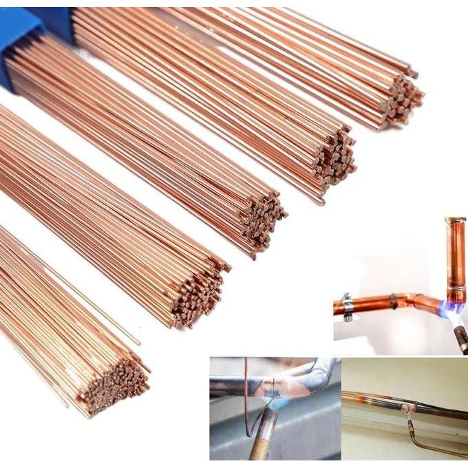 10Pcs Kawat Las Tembaga Low Temperature Welding Rod Elektroda Tembaga Fosfor Kawat Las Kuningan Bata