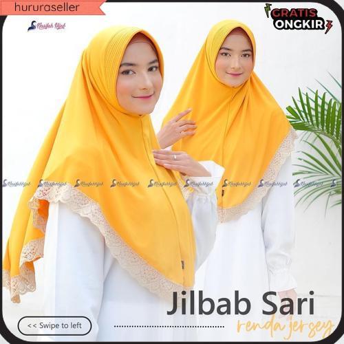 Nasifah Hijab - Sari Renda Jilbab Instan Renda Bahan Jersey Hijab Insatn Pet Antem Bergo Renda Cokla