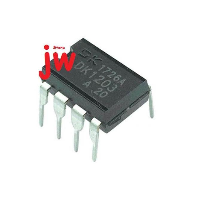 Baru (2) DK1203 DK 1203 IC Low Power Off Line Switching Dip-8 jwelek70 Ayo Beli
