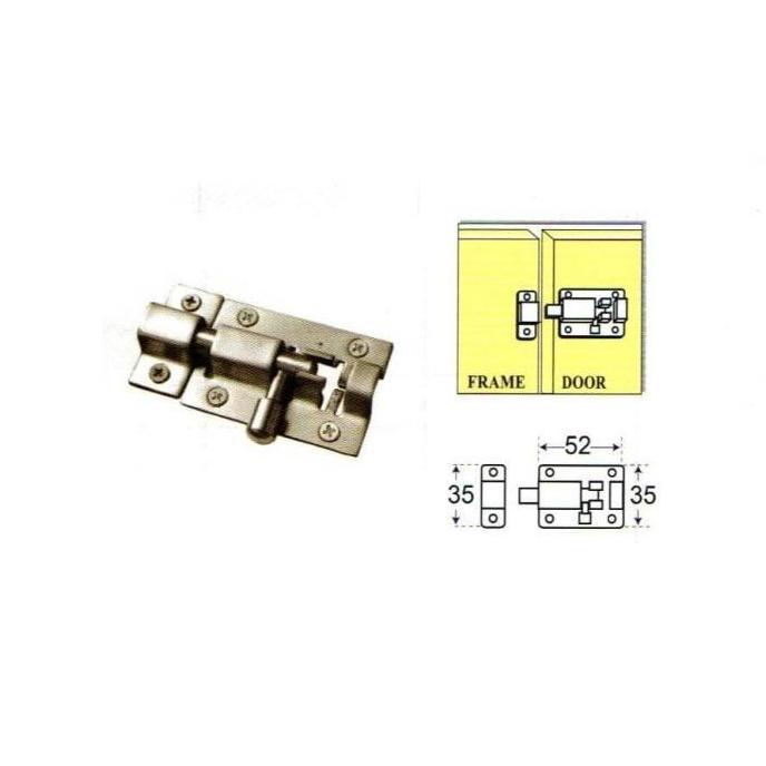 Slot Kunci Pintu 2 Inch Grendel Slot Pintu 5 cm Kunci Slot Cantol 50Mm