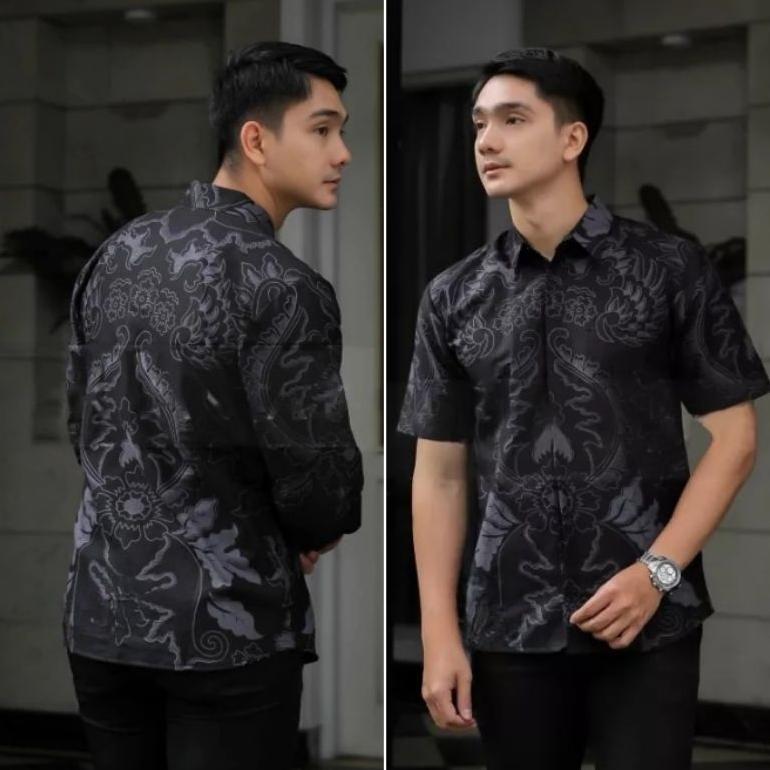 Best Seller Promo Kemeja Batik Lengan Pendek Masa Kini Termurah Dan Terbaru Exclusive M L Xl Xxl Xxx