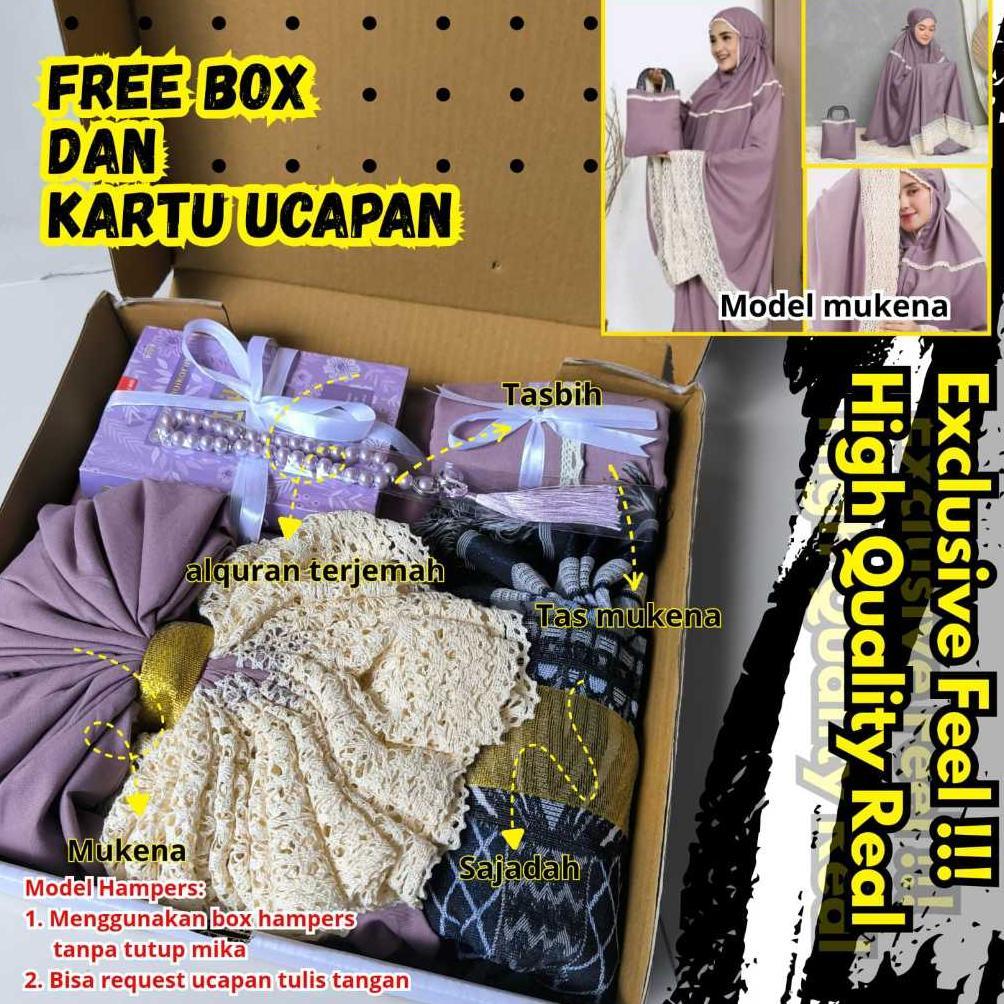 BESTPROMO Paket Seserahan Alat Sholat Premium dengan Mukena Mewah