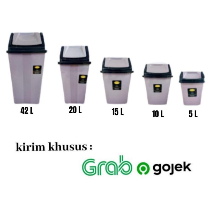 Tempat Sampah Komet Star 42 L / Tong Sampah Tempat Sampah Tutup Goyang