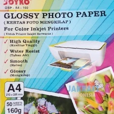 Joyko Glossy Photo Paper Kertas Foto A4 160 Gsm