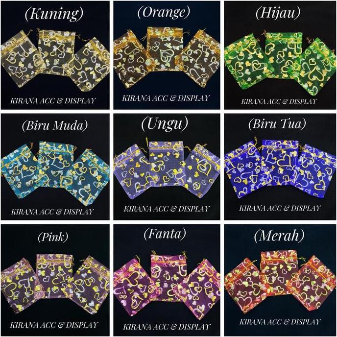 Kantong Tile Serut Love / Kantong Serut Souvenir
