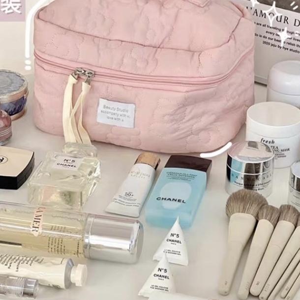 Little Molly | Tas Kosmetik/Pouch Make Up/Tas Portable/Tas Makeup Lucky Kapasitas Besar Muat Banyak