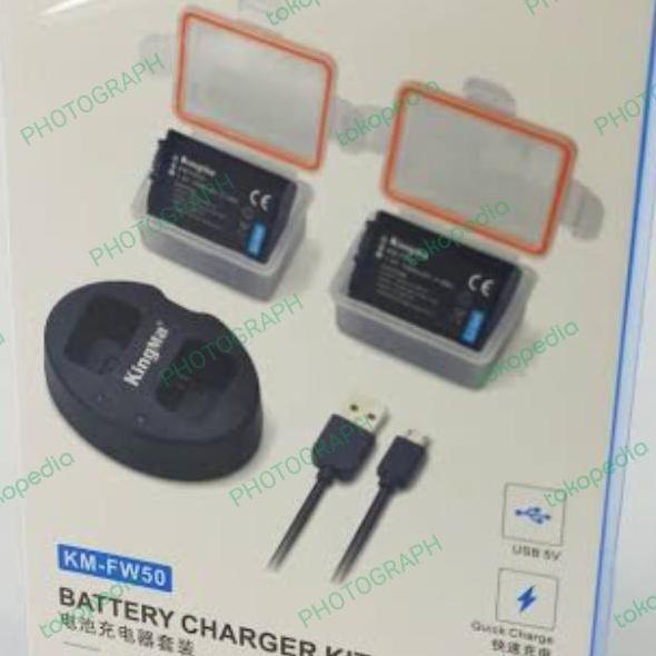 KINGMA DUAL CHARGER NP-FW50 CHARGER BATERAI KINGMA NP-FW50