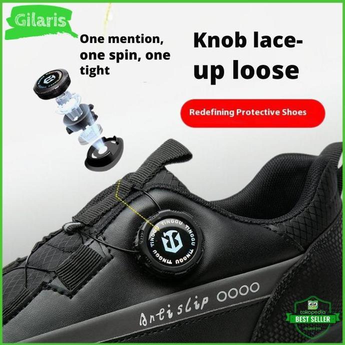 Safety shoes ready big size ori import ringan model sporty pria/wanita
