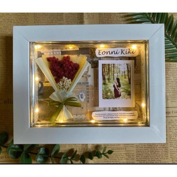 Dried flower 13x18cm  kado ultah cewe kado wisuda pacar hadiah valentine kado valentine kado pernika