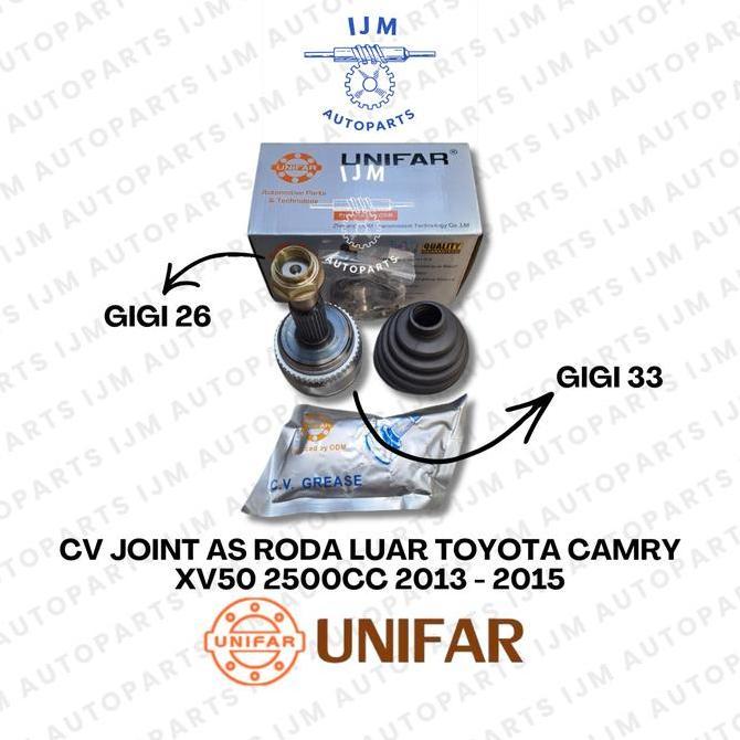 CV Joint As Roda Luar Toyota Camry XV50 2cc 2013 - 2015 Unifar