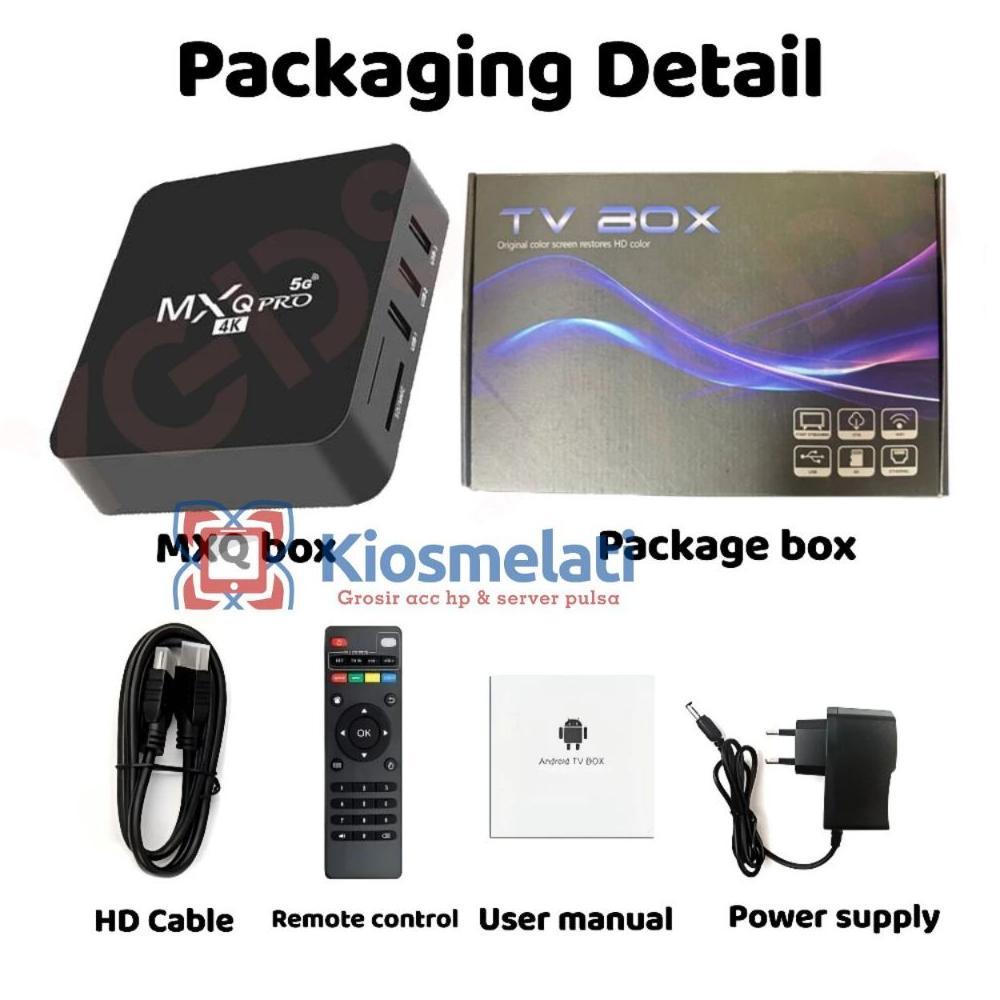 HOT DEALS Android STB 4K Smart TV Box Unlock Netflix Global MXQ Pro Android 13.0os 2.4G WIFI 16gb Ra