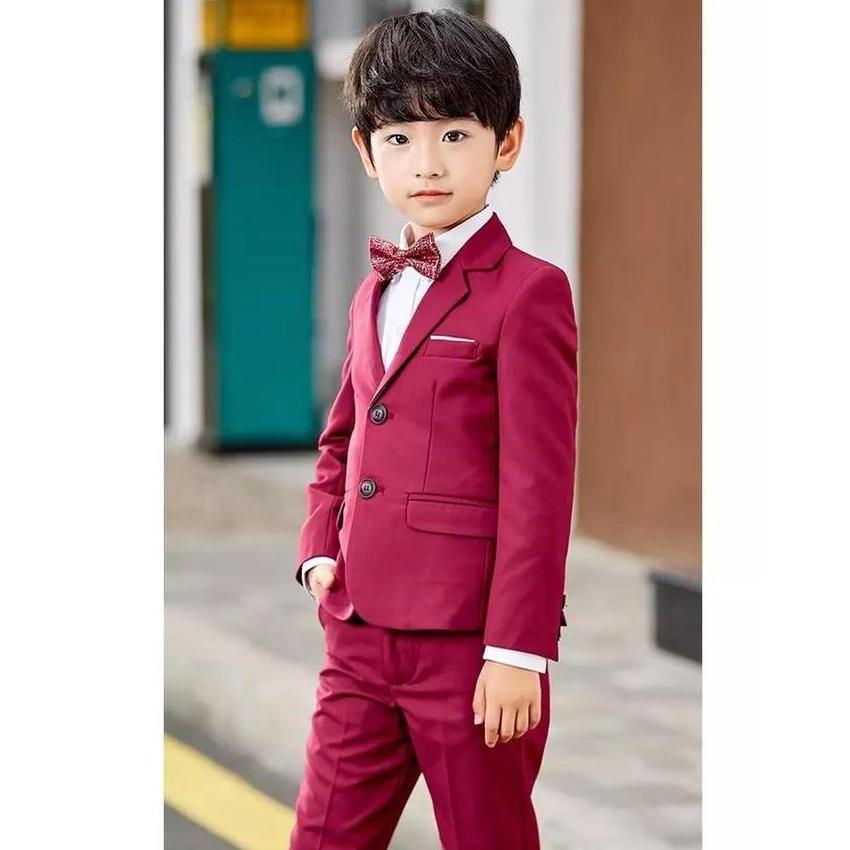 Setelan Jas Anak Laki Laki 2In1 3-13 Tahun Set Jas Wisuda Perpisahan Formal Jas Sekolah Jas Pesta Ka