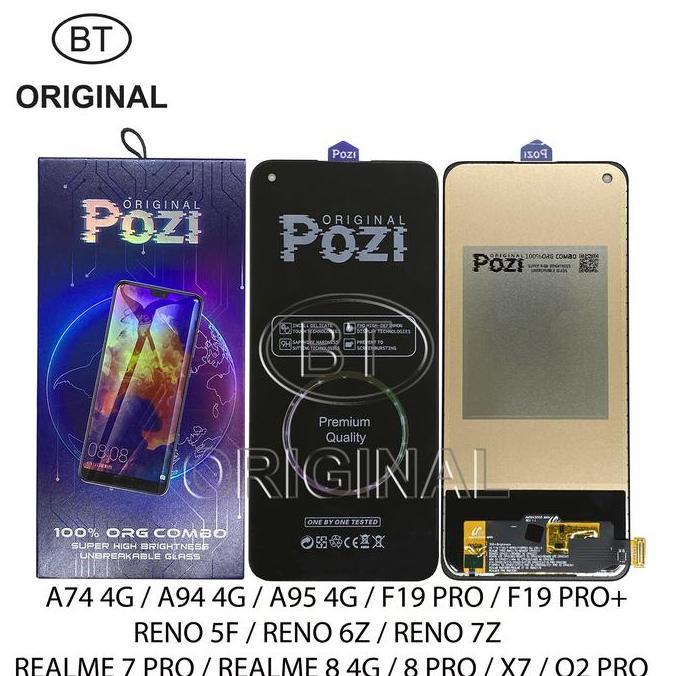 LCD FOR OPPO A74 4G - A94 4G - A95 4G - F19 PRO PLUS - RENO 5F 6Z 7Z - REALME 7 PRO - REALME 8 4G - 