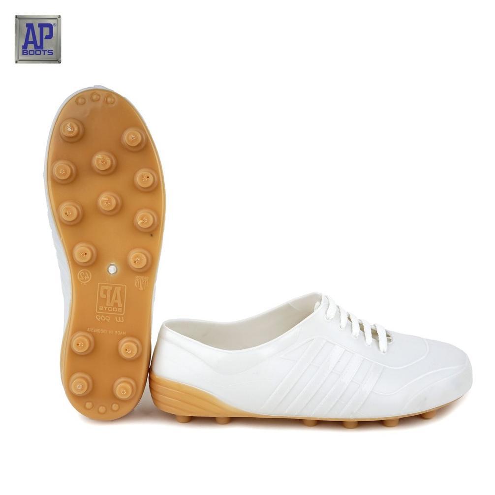 BIG PROMO AP Boots AP 969 Putih Cream - Sepatu Bola PVC