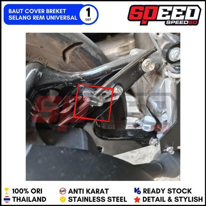 PROBOLT BAUT BREKET SELANG REM VARIASI STAINLESS KING NUT THAILAND READY STOCK